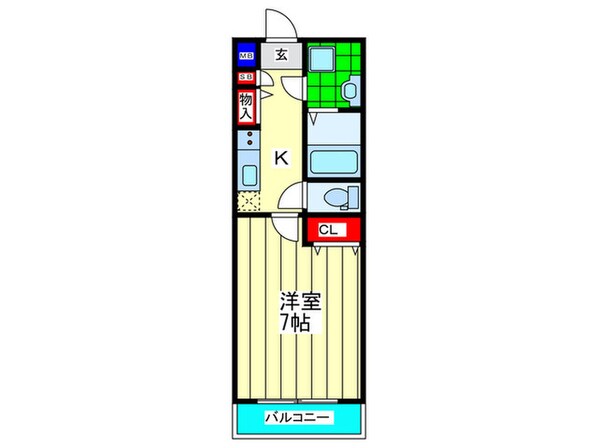 Massimo鶴見の物件間取画像